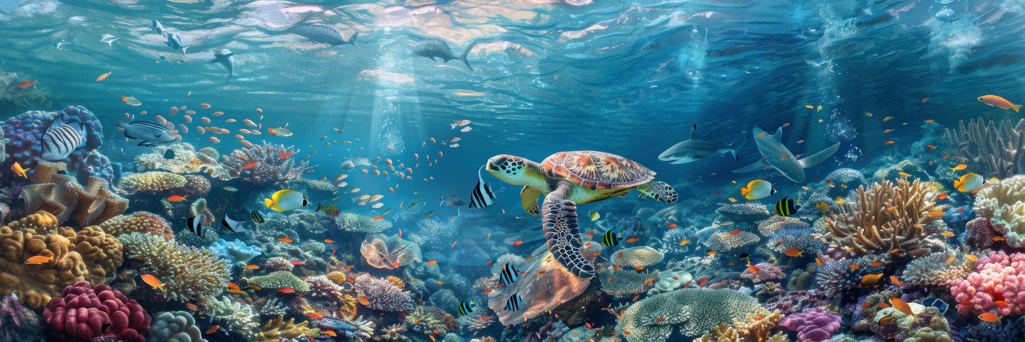 Coral Reef (3 Panels)