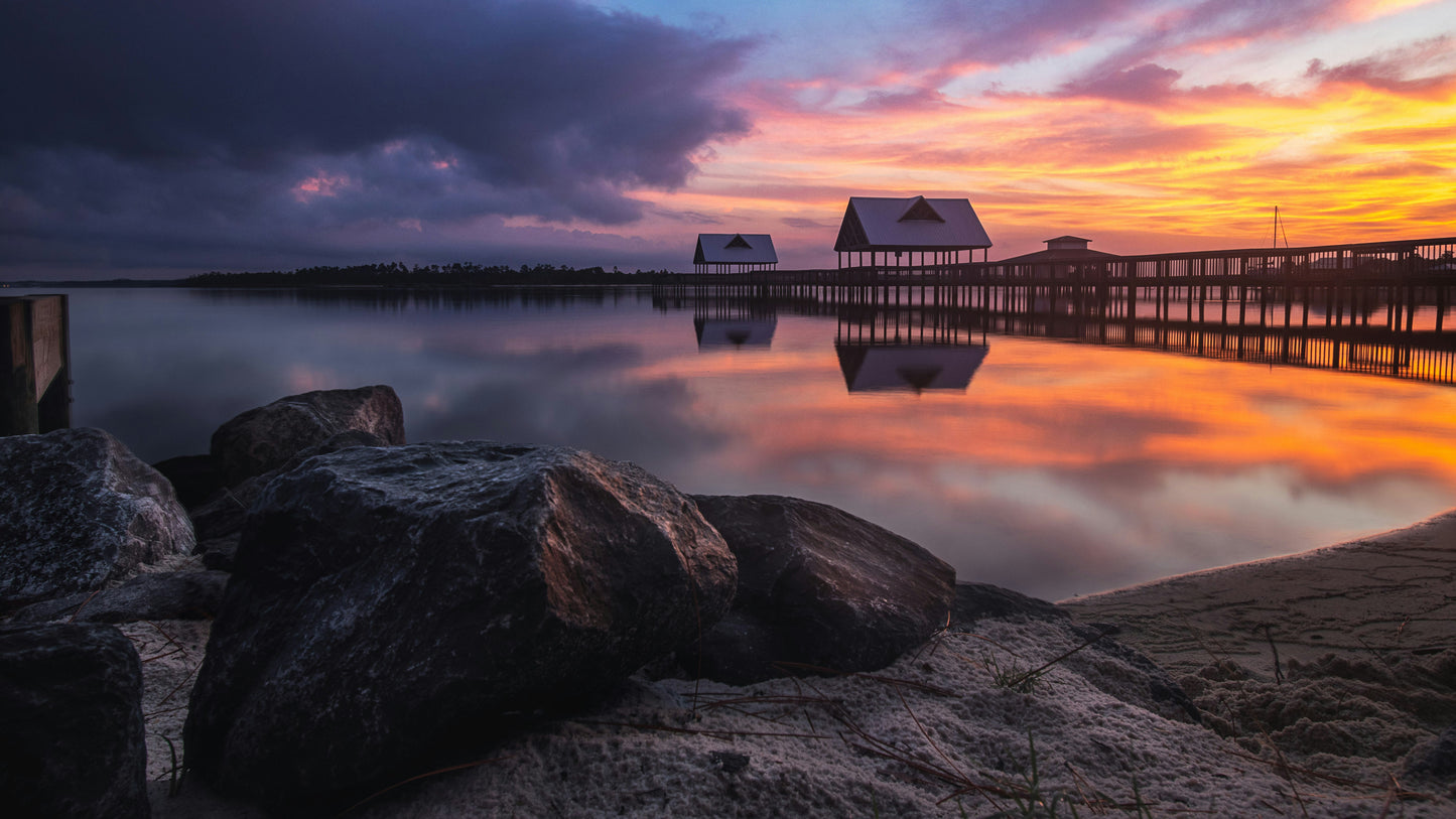 Purple Pier Sunset