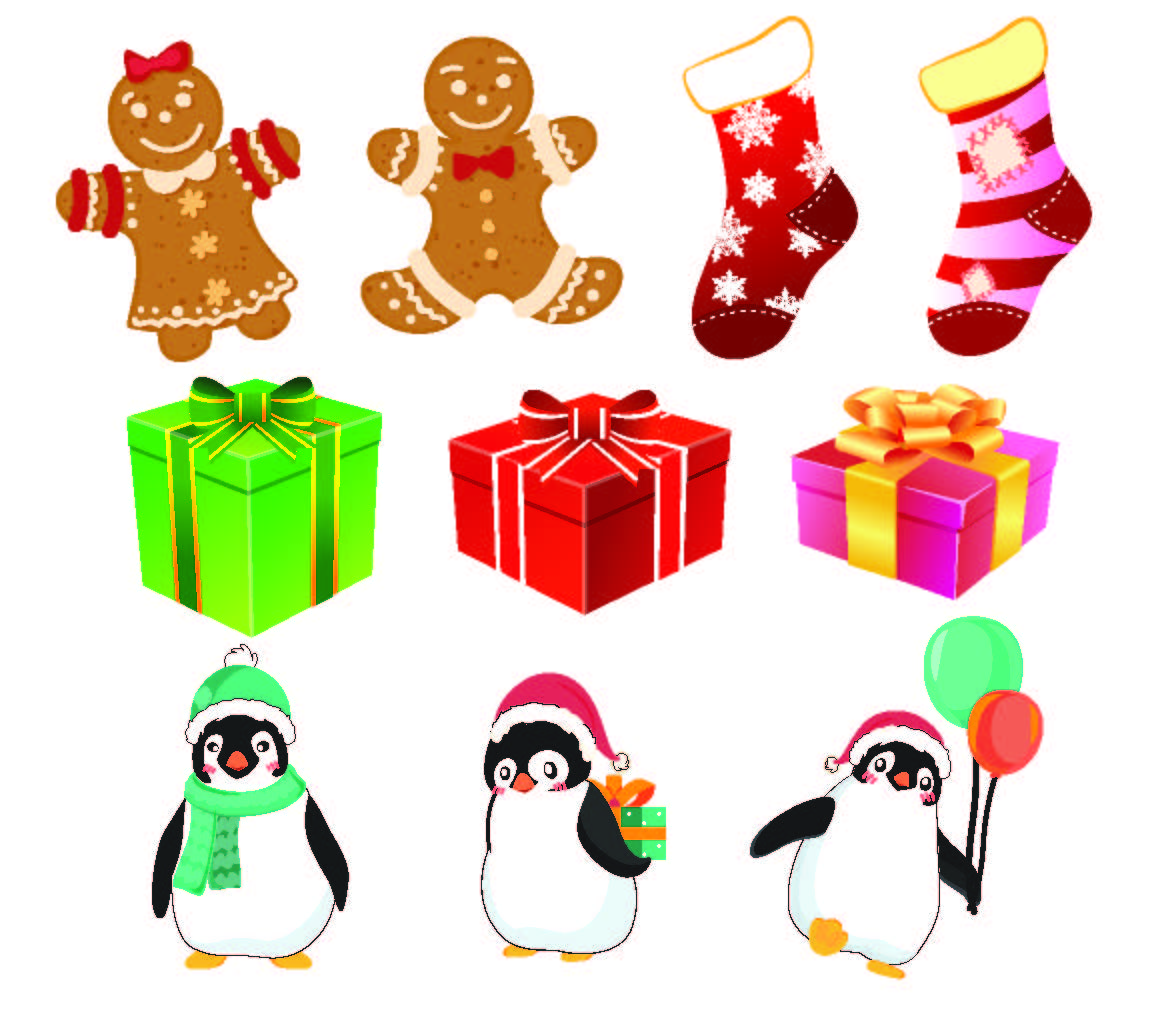 Christmas Magnet Set